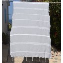 Fouta Mykonos gris clair
