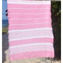 Fouta arthur couleur rose clair
