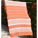 fouta arthur orange clair