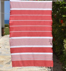 fouta rouge anglais - FOUTA TUNISIA 2