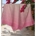Fouta Portofino rose clair