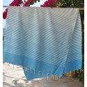 Fouta Portofino bleu azur