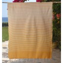Fouta Portofino jaune moutarde