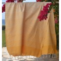 Fouta Portofino jaune moutarde