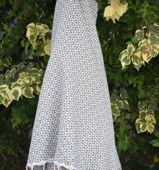 Jeté papillon gris 2
