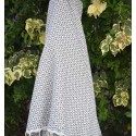 Jeté papillon gris
