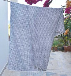 Jeté papillon gris