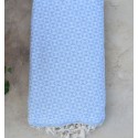 Jeté papillon bleu ciel