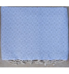 Jeté de canapé papillon gris clair