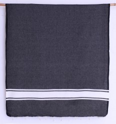 Fouta classique noir 2