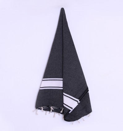 Fouta clásica negra