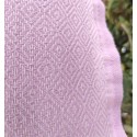 Fouta chevron Diamant rose moyen