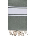 Fouta plate vert kaki