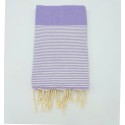 Fouta nid d'abeille parme