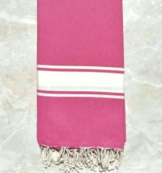 Grande fouta rose fuchsia