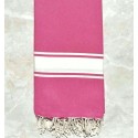 Grande fouta rose fuchsia