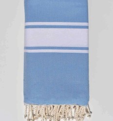 Grande fouta bleu roi clair