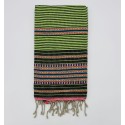 Fouta Arabesque vert clair  - FOUTA TUNISIA