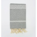 Fouta Mykonos gris souris