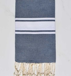 Grande fouta bleu guède