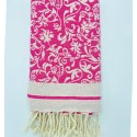 Fouta Fleur de Lys rose fuchsia