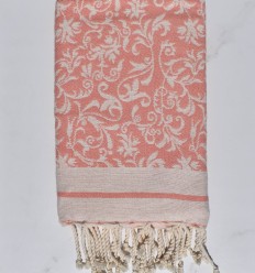 Fouta Fleur de Lys pêche 2
