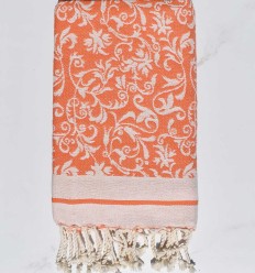 Fouta modèle Versailles orange
