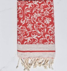 Fouta Victoria rouge 2