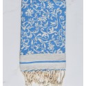 Fouta Victoria bleu azur