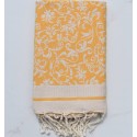 Fouta Fleur de Lys jaune foncé