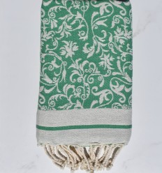 Fouta modèle Versailles vert
