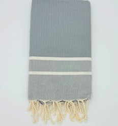 Serviette de plage Chevron gris moyen