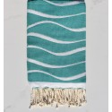 Fouta Hawaï  Vert Sarcelle