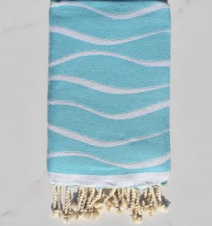 Fouta Hawaï Bleu Turquoise