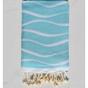 Fouta Hawaï Bleu Turquoise