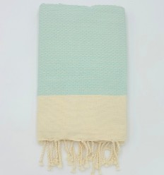 Fouta Pique-Pique vert d'eau