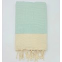 Fouta Pique-Pique vert d'eau