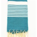 Jeté arthur vert bleu