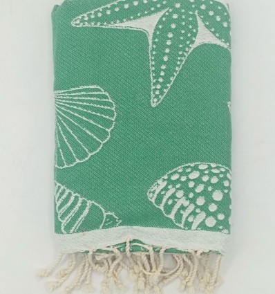 Fouta Fidji vert