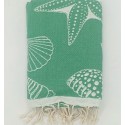 Fouta Étoile de mer vert