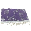 Fouta Étoile de mer mauve