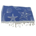Fouta Étoile de mer bleu