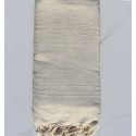 Ecru linen throw