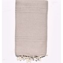 Jeté uni beige