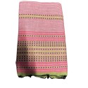Fouta arabesque rose clair avec rayures