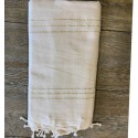 Jeté écru avec lurex