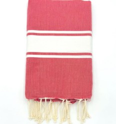 toalha de praia plana vermelho