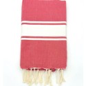 fouta plate rouge