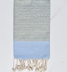 Fouta Lurex Dourado Clássica Bege
