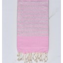 Rosa Silber Lurex Klassische Fouta